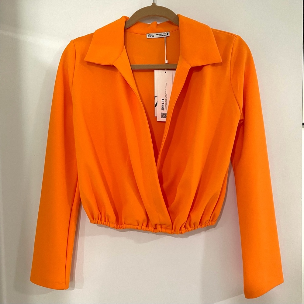 NWT Zara Crossover Flowy Top Size Small